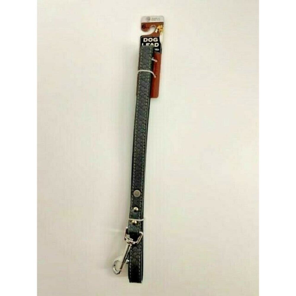 American Kennel Club Gray Pleather Dog Lead Leash 6 Feet Long NEW Puppy Gift
